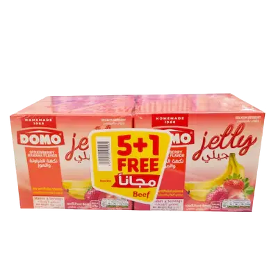 [V1-566] Domo Jelly Beef Strawberry/Banana 5+1 offer